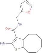 2-Amino-N-(2-furylmethyl)-4,5,6,7,8,9-hexahydrocycloocta[b]thiophene-3-carboxamide