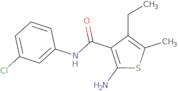 2-Amino-N-(3-chlorophenyl)-4-ethyl-5-methylthiophene-3-carboxamide