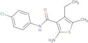 2-Amino-N-(4-chlorophenyl)-4-ethyl-5-methylthiophene-3-carboxamide