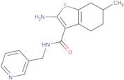 2-Amino-6-methyl-N-(pyridin-3-ylmethyl)-4,5,6,7-tetrahydro-1-benzothiophene-3-carboxamide