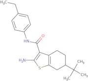 2-Amino-N-(4-ethylphenyl)-6-tert-butyl-4,5,6,7-tetrahydro-1-benzothiophene-3-carboxamide