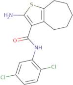 2-Amino-N-(2,5-dichlorophenyl)-5,6,7,8-tetrahydro-4H-cyclohepta[b]thiophene-3-carboxamide