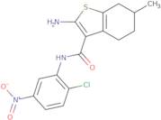 2-Amino-N-(2-chloro-5-nitrophenyl)-6-methyl-4,5,6,7-tetrahydro-1-benzothiophene-3-carboxamide