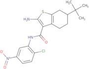 2-Amino-6-tert-butyl-N-(2-chloro-5-nitrophenyl)-4,5,6,7-tetrahydro-1-benzothiophene-3-carboxamide