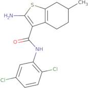 2-Amino-N-(2,5-dichlorophenyl)-6-methyl-4,5,6,7-tetrahydro-1-benzothiophene-3-carboxamide