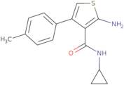 2-Amino-N-cyclopropyl-4-(4-methylphenyl)thiophene-3-carboxamide