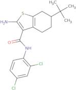 2-Amino-6-tert-butyl-N-(2,4-dichlorophenyl)-4,5,6,7-tetrahydro-1-benzothiophene-3-carboxamide