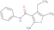 2-Amino-4-ethyl-5-methyl-N-phenylthiophene-3-carboxamide