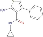 2-Amino-N-cyclopropyl-4-phenylthiophene-3-carboxamide