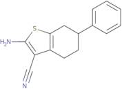 2-Amino-6-phenyl-4,5,6,7-tetrahydro-1-benzothiophene-3-carbonitrile