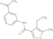 N-(3-Acetylphenyl)-4-ethyl-5-methylthiophene-3-carboxamide