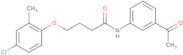 N-(3-Acetylphenyl)-4-(4-chloro-2-methylphenoxy)butanamide