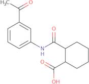2-{[(3-Acetylphenyl)amino]carbonyl}cyclohexanecarboxylic acid