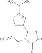 4-Allyl-5-(5-isopropylthien-3-yl)-4H-1,2,4-triazole-3-thiol