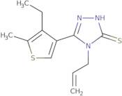 4-Allyl-5-(4-ethyl-5-methylthien-3-yl)-4H-1,2,4-triazole-3-thiol