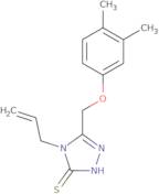 4-Allyl-5-[(3,4-dimethylphenoxy)methyl]-4H-1,2,4-triazole-3-thiol