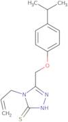 4-Allyl-5-[(4-isopropylphenoxy)methyl]-4H-1,2,4-triazole-3-thiol