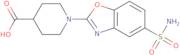 1-[5-(Aminosulfonyl)-1,3-benzoxazol-2-yl]piperidine-4-carboxylic acid