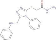 2-{[5-(Anilinomethyl)-4-phenyl-4H-1,2,4-triazol-3-yl]thio}acetohydrazide