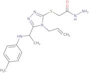 2-[(4-Allyl-5-{1-[(4-methylphenyl)amino]ethyl}-4H-1,2,4-triazol-3-yl)thio]acetohydrazide