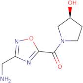 (3S)-1-{[3-(Aminomethyl)-1,2,4-oxadiazol-5-yl]carbonyl}pyrrolidin-3-ol