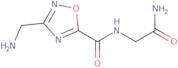 3-(Aminomethyl)-N-(2-amino-2-oxoethyl)-1,2,4-oxadiazole-5-carboxamide