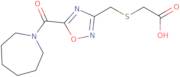 ({[5-(Azepan-1-ylcarbonyl)-1,2,4-oxadiazol-3-yl]methyl}thio)acetic acid