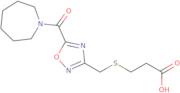 3-({[5-(Azepan-1-ylcarbonyl)-1,2,4-oxadiazol-3-yl]methyl}thio)propanoic acid