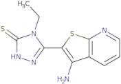 5-(3-Aminothieno[2,3-b]pyridin-2-yl)-4-ethyl-4H-1,2,4-triazole-3-thiol