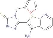 5-(3-Aminothieno[2,3-b]pyridin-2-yl)-4-(2-furylmethyl)-4H-1,2,4-triazole-3-thiol