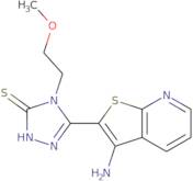 5-(3-Aminothieno[2,3-b]pyridin-2-yl)-4-(2-methoxyethyl)-4H-1,2,4-triazole-3-thiol