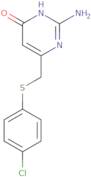 2-Amino-6-{[(4-chlorophenyl)thio]methyl}pyrimidin-4-ol