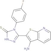 5-(3-Aminothieno[2,3-b]pyridin-2-yl)-4-(4-fluorophenyl)-4H-1,2,4-triazole-3-thiol