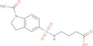 4-{[(1-Acetyl-2,3-dihydro-1H-indol-5-yl)sulfonyl]amino}butanoic acid