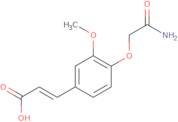 (2E)-3-[4-(2-Amino-2-oxoethoxy)-3-methoxyphenyl]acrylic acid