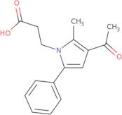 3-(3-Acetyl-2-methyl-5-phenyl-1H-pyrrol-1-yl)propanoic acid