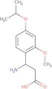 3-Amino-3-(4-isopropoxy-2-methoxyphenyl)propanoic acid