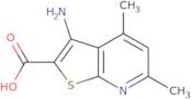 3-Amino-4,6-dimethylthieno[2,3-b]pyridine-2-carboxylic acid