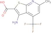 3-Amino-6-methyl-4-(trifluoromethyl)thieno[2,3-b]pyridine-2-carboxylic acid