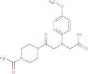 [[2-(4-Acetylpiperazin-1-yl)-2-oxoethyl](4-methoxyphenyl)amino]acetic acid