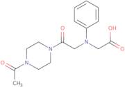 [[2-(4-Acetylpiperazin-1-yl)-2-oxoethyl](phenyl)amino]acetic acid