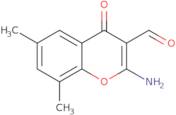 2-Amino-6,8-dimethyl-4-oxo-4H-chromene-3-carbaldehyde