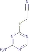 [(4-Amino-1,3,5-triazin-2-yl)thio]acetonitrile