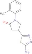 4-(5-Amino-1,3,4-thiadiazol-2-yl)-1-(2-methylphenyl)pyrrolidin-2-one