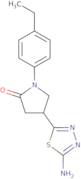 4-(5-Amino-1,3,4-thiadiazol-2-yl)-1-(4-ethylphenyl)pyrrolidin-2-one