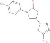 4-(5-Amino-1,3,4-thiadiazol-2-yl)-1-(4-chlorophenyl)pyrrolidin-2-one