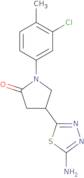 4-(5-Amino-1,3,4-thiadiazol-2-yl)-1-(3-chloro-4-methylphenyl)pyrrolidin-2-one