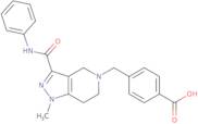 4-{[3-(Anilinocarbonyl)-1-methyl-1,4,6,7-tetrahydro-5H-pyrazolo[4,3-c]pyridin-5-yl]methyl}benzoic acid