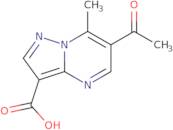 6-Acetyl-7-methylpyrazolo[1,5-α]pyrimidine-3-carboxylic acid