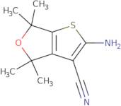 2-Amino-4,4,6,6-tetramethyl-4,6-dihydrothieno[2,3-c]furan-3-carbonitrile